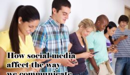 Young people on social media
