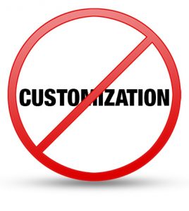 No-Customization